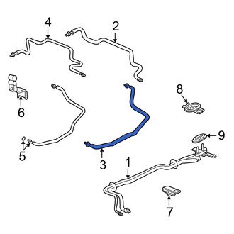 Acura OE - A/C Refrigerant Suction Hose