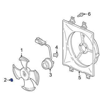 Acura OE - A/C Condenser Fan Blade Nut