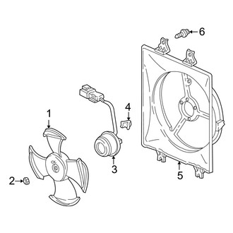 Acura OE - Air Conditioner & Heater - Condenser Fan