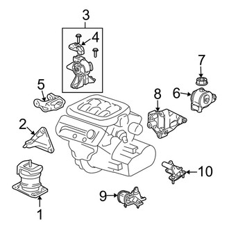 Acura OE - Engine / Transaxle - Engine & Transmission Mounting