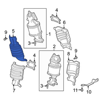 Acura OE - Front Outer Exhaust Manifold Heat Shield