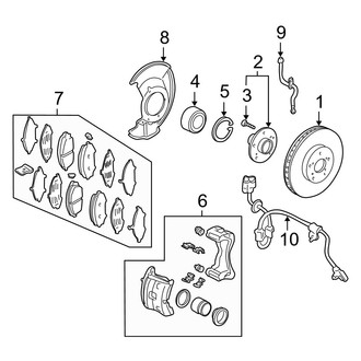 Acura OE - Front Suspension - Brake Components