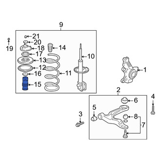Acura OE - Front Suspension Strut Bellows