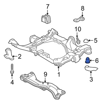 Acura OE - Rear Lower Suspension Crossmember Insulator