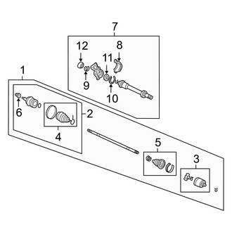 Acura OE - Front Suspension - Drive Axles