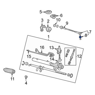 Acura OE - Steering Tie Rod End Boot