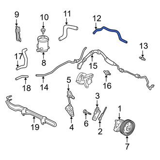 Acura OE - Power Steering Return Hose