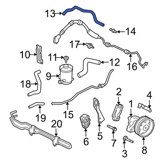 Acura OE - Power Steering Return Hose