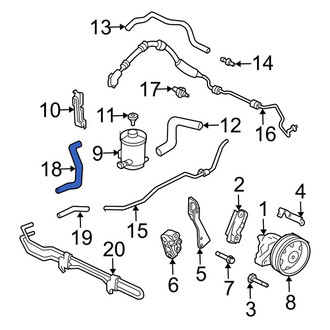Acura OE - Power Steering Reservoir Hose