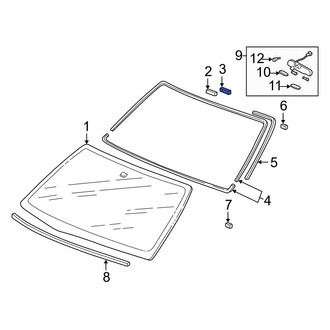 Acura OE - Outer Windshield Clip
