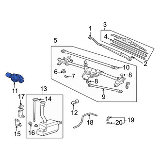 Acura OE - Front Wiper Motor