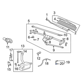 Acura OE - Windshield Washer Nozzle Gasket