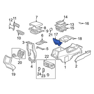 Acura OE - Center Left Console Cup Holder