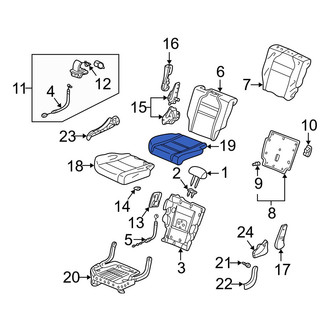 Acura OE - Center Right Seat Cushion Pad
