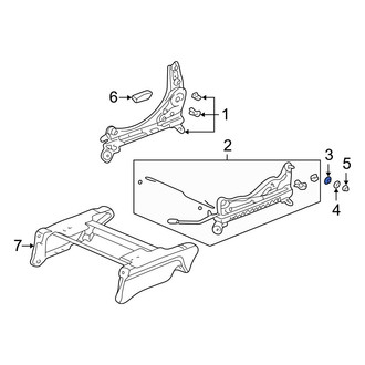 Acura OE - Front Right Seat Adjuster Washer