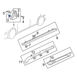 Acura OE - Body A-Pillar Trim Panel Insert Clip