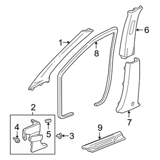 Acura OE - Pillars, Rocker & Floor - Interior Trim