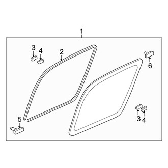 Acura OE - Quarter Panel - Glass