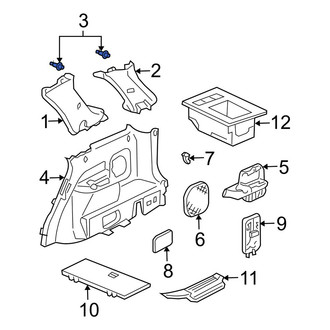 Acura OE - Upper Quarter Panel Trim Panel Clip