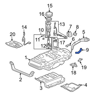 Acura OE - Fuel Filler Hose