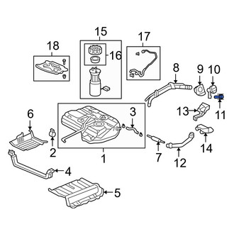 Acura OE - Fuel Tank Cap Tether Clip
