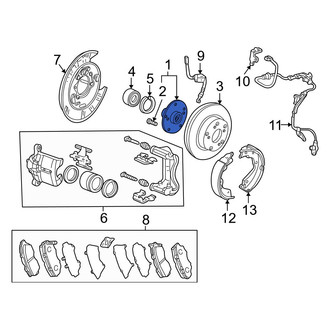 Acura OE - Rear Wheel Hub