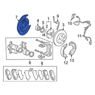 Acura OE - Rear Left Brake Backing Plate