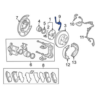Acura OE - Rear Right Brake Hydraulic Hose
