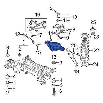 Acura OE - Rear Right Lower Rearward Suspension Control Arm