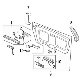 Acura OE - Lift Gate - Interior Trim