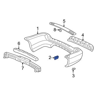 Acura OE - Rear Bumper Cover Spacer