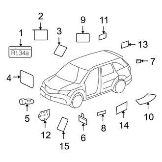 Acura OE - Information Labels - Labels