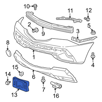 Acura OE - Front License Plate Bracket