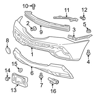 Acura OE - Front Bumper - Bumper & Components