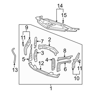 Acura OE - Radiator Support