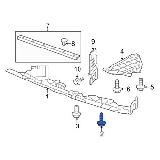 Acura OE - Outer Hood Seal Clip