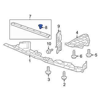 Acura OE - Outer Hood Seal Clip