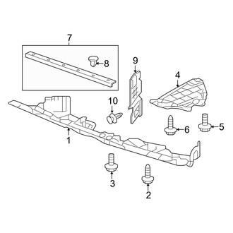 Acura OE - Radiator Support - Splash Shields