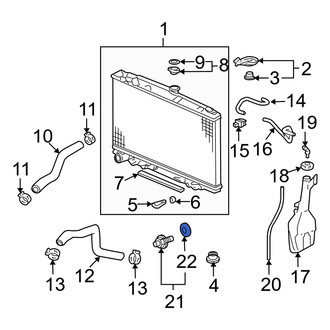 Acura OE - Engine Coolant Temperature Sensor O-Ring