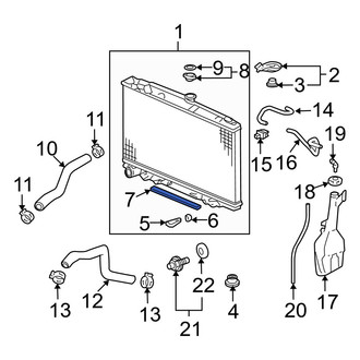 Acura OE - Radiator Air Seal
