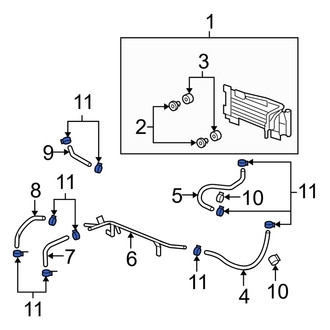 Acura OE - Transmission Oil Cooler Line Clamp