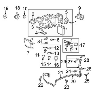 Acura OE - Air Conditioner & Heater - Rear Heater