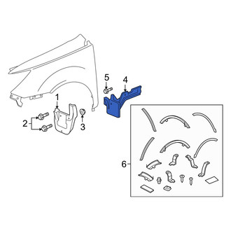 Acura OE - Left Mud Guard Bracket