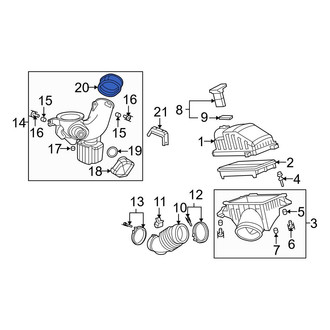 Acura OE - Upper Engine Air Intake Hose Seal