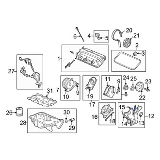 Acura OE - Engine Timing Cover Gasket
