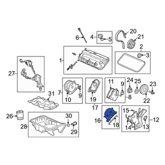 Acura OE - Rear Upper Outer Engine Timing Cover