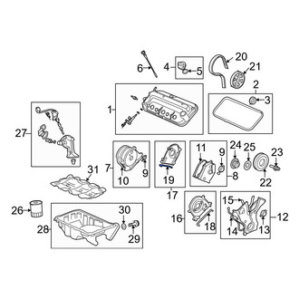 Acura OE - Lower Engine Timing Cover Gasket