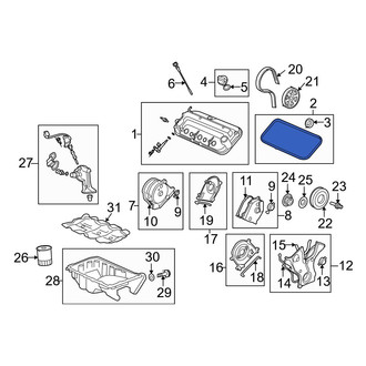 Acura OE - Left Engine Valve Cover Gasket