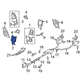 Acura OE - Rear Inner Exhaust Manifold Heat Shield