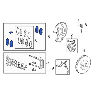Acura OE - Front Disc Brake Pad Set